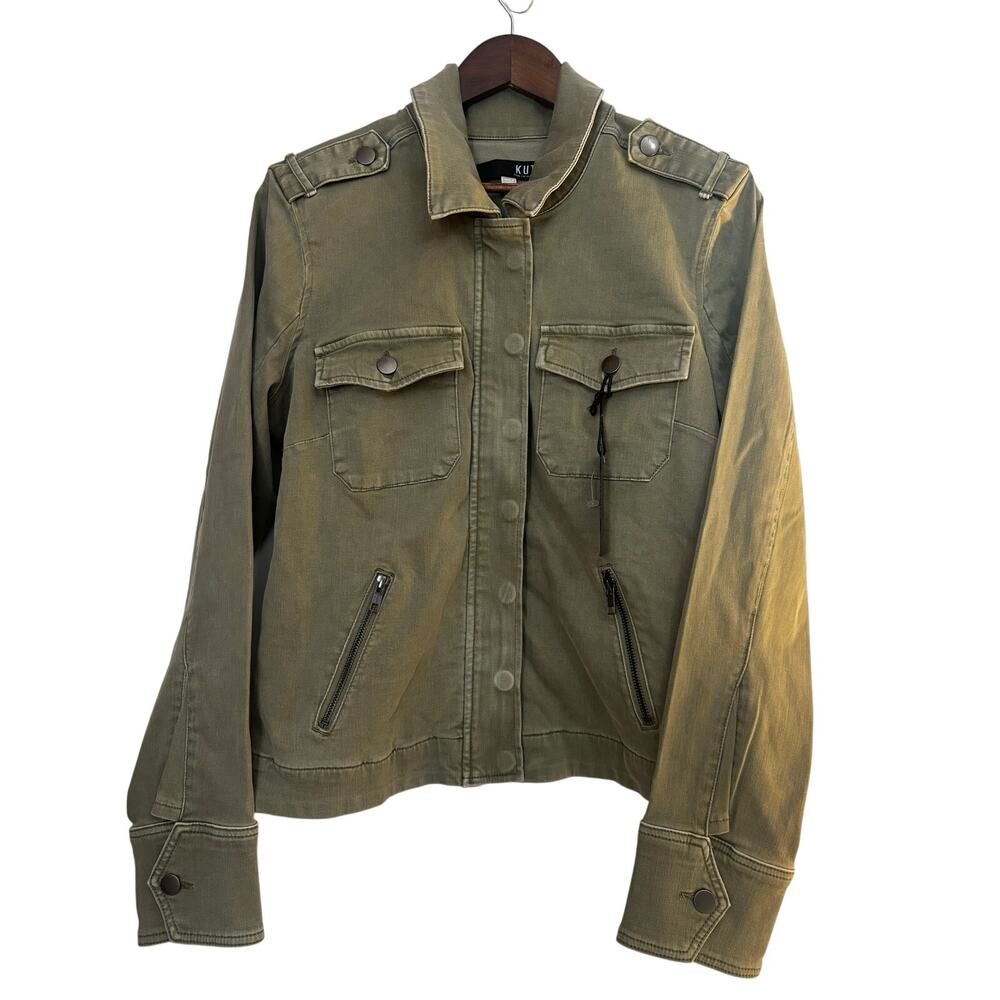 NWT Women’s Kut from the Kloth Amanda Olive Green Jacket size XL
